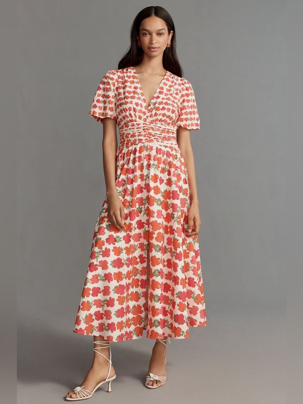 Anthropologie The Katerina Button-Front Dress Size L